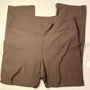 Old Navy Women’s Active Powersoft Go-dry Brown Ribbed Yoga Pants Size XXL NWOT